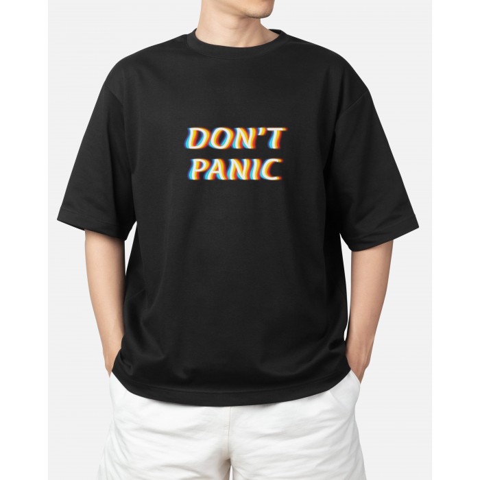 PSO014 Don't Panic SA - Oversize Tshirt %100 Pamuk Kumaş