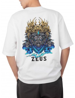 PSO056 Tanrı Zeus BA - Oversize Tshirt %100 Pamuk Kumaş