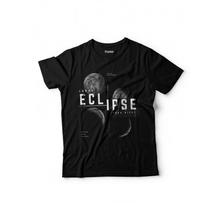 2148 Pamuklu Tshirt Eclipse Dark Night