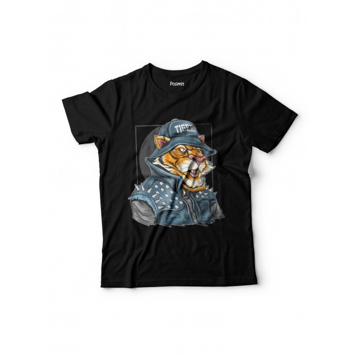 3087 Pamuklu Tshirt Kaplan Tiger