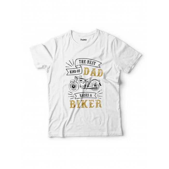 3166 Pamuklu Tshirt Dad Biker