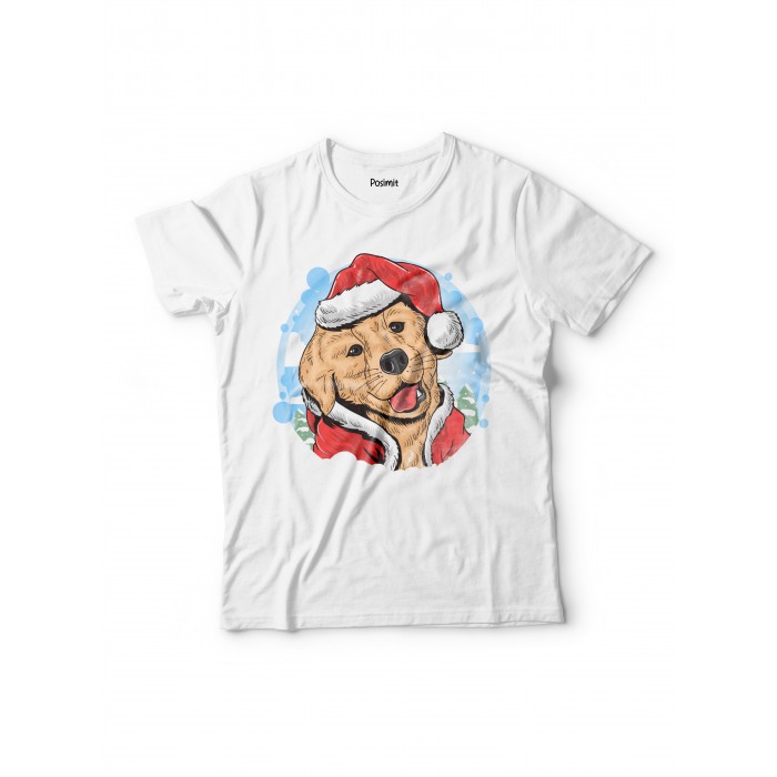3130 Pamuklu Tshirt Noel Köpeği