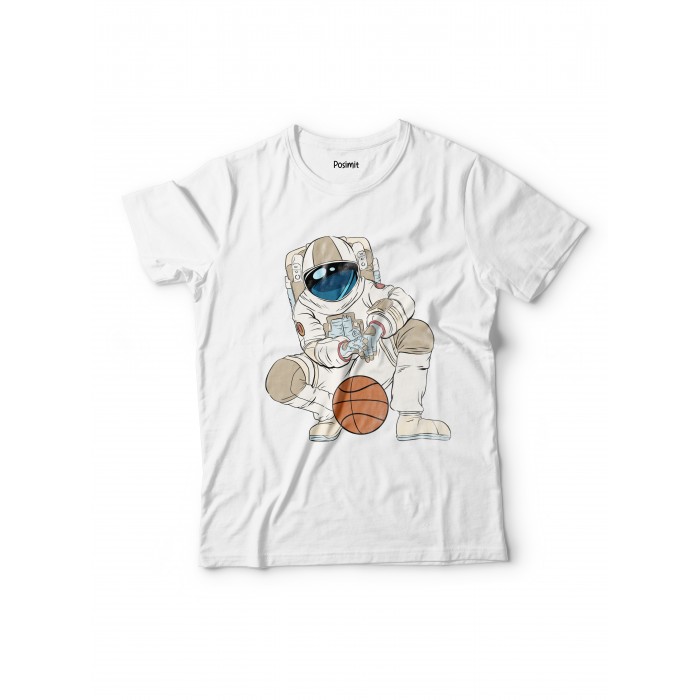 3135 Pamuklu Tshirt Basketçi Astronot