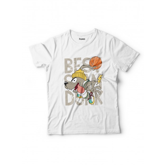 3184 Pamuklu Tshirt Basket Köpek